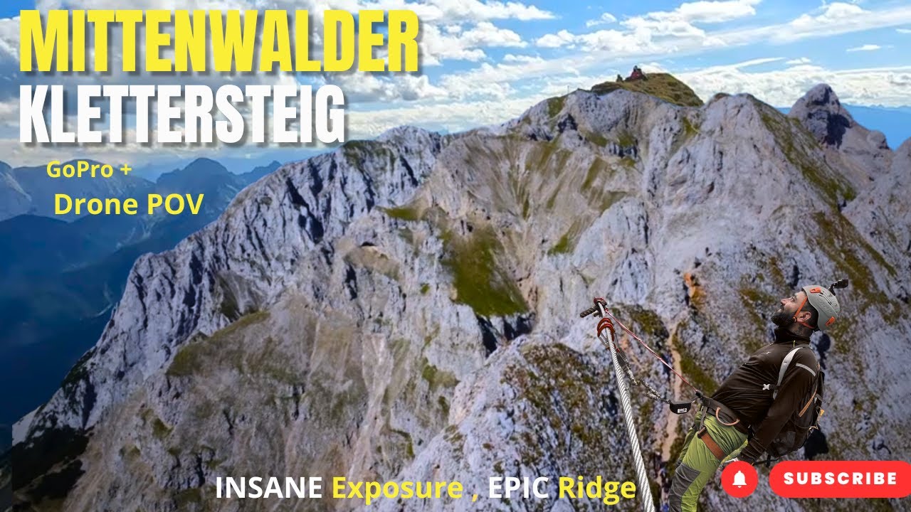 Hiking Germany&rsquo;s Most Scenic Ridge | Mittenwalder Klettersteig Adventure (Drone + GoPro) #germany