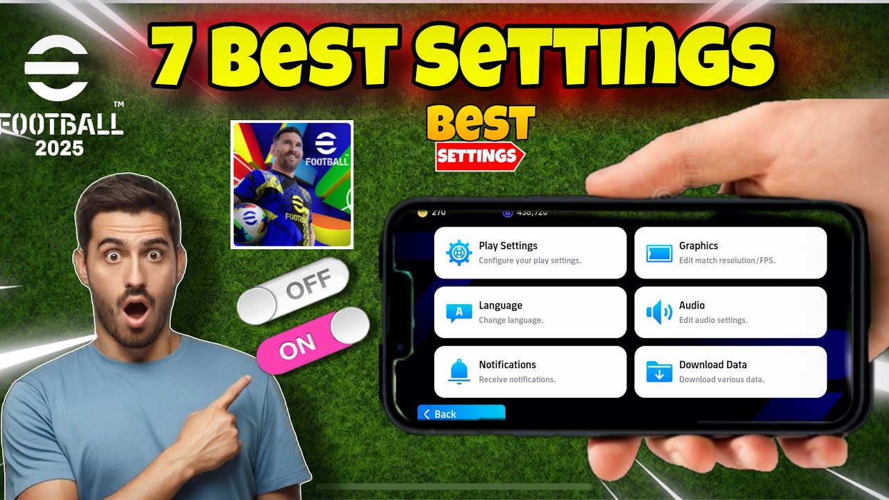7 Best Settings to Instantly Improve in eFootball 2025 Mobile! 🔥