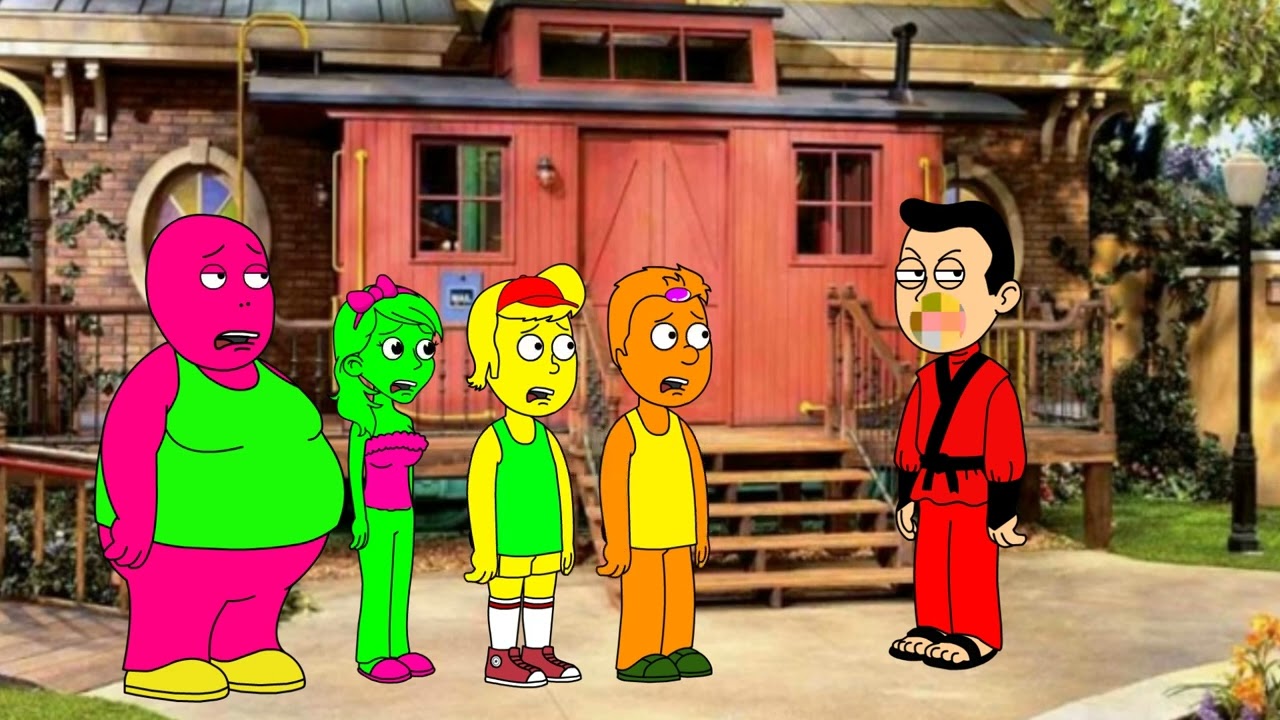 Apodoll Yodel calls Barney, Baby Bop, BJ, and Riff the N-word and gets grounded