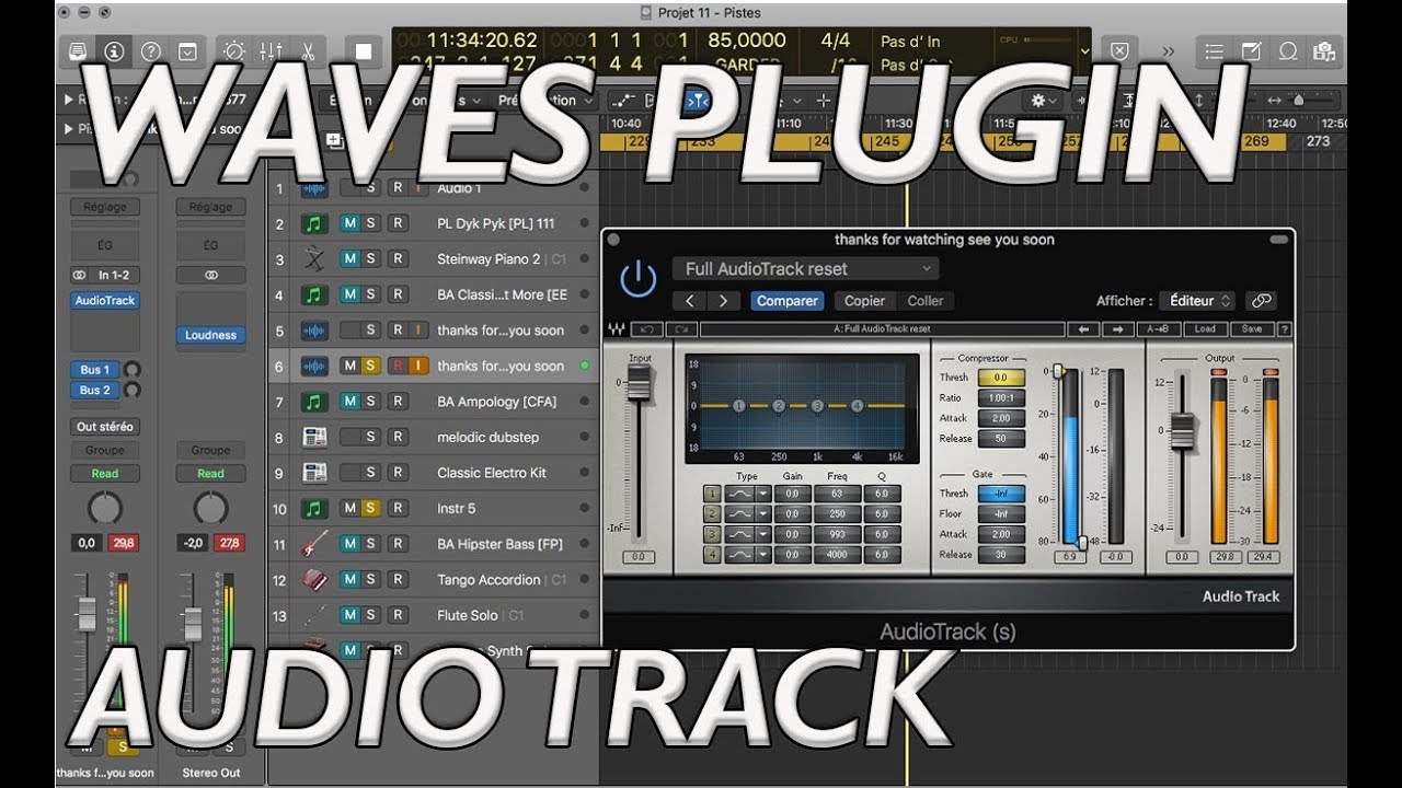 WAVES  AUDIO TRACK  plugin test and review