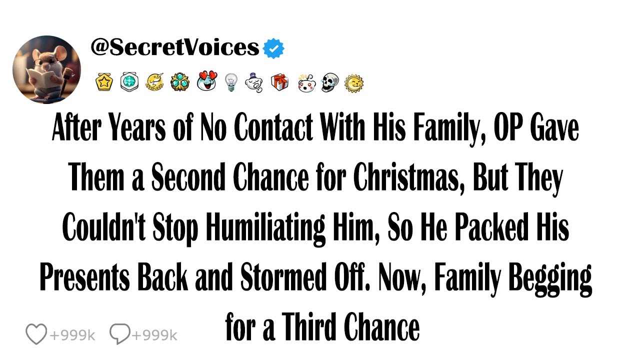 After Years of No Contact With His Family, OP Gave Them a Second Chance for Christmas, But They C...