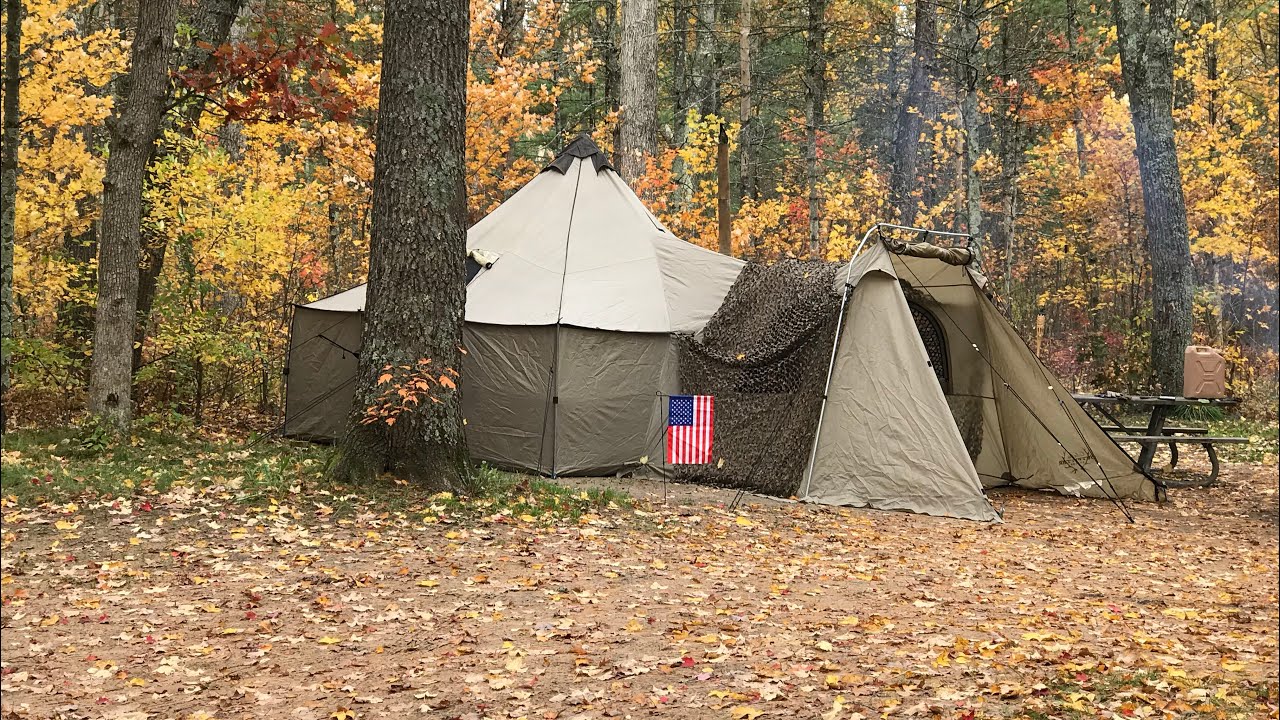 12X12 Alaknak tent and a Five Dog wood burning stove