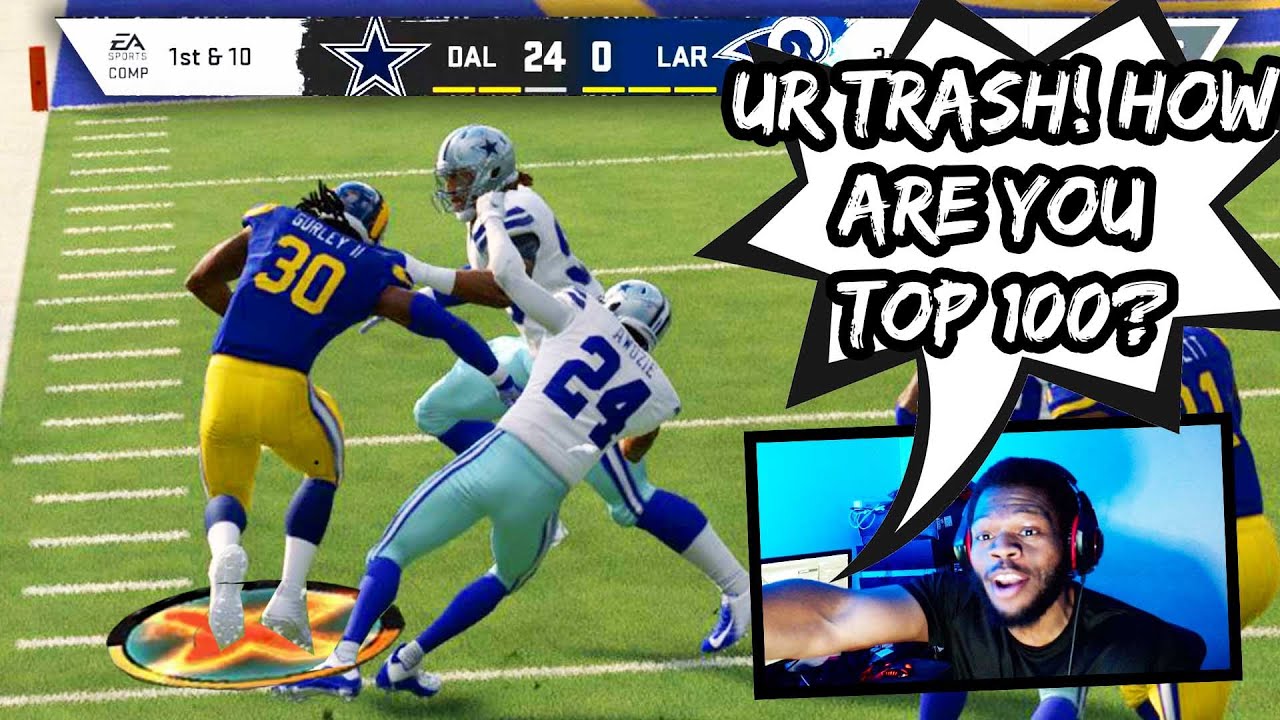 A TOP 100 PLAYER IN THE WORLD CALLED ME OUT.... I EMBARRASSED HIM 🤣- Madden 20
