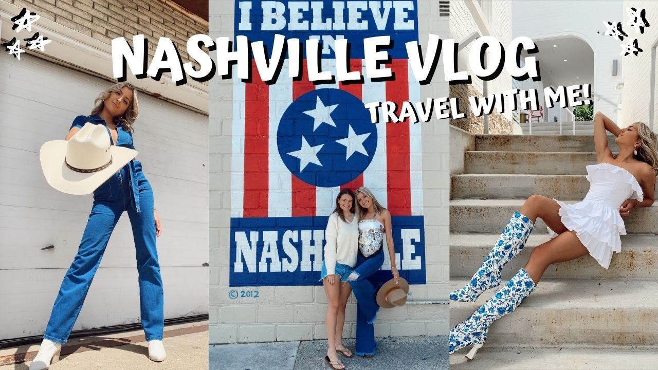NASHVILLE VLOG + TRAVEL WITH ME: new hotel, live music, broadway, eating & the best photo locations