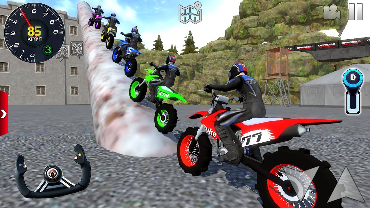 Impossible Bike Stunts Driving - Dirt Bikes Racing Simulator 2024 - Android / IOS gameplay [FHD]