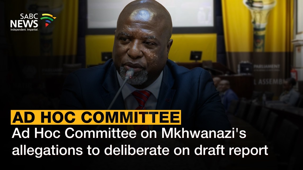 Ad Hoc Committee on Mkhwanazi's allegations to deliberate on draft report