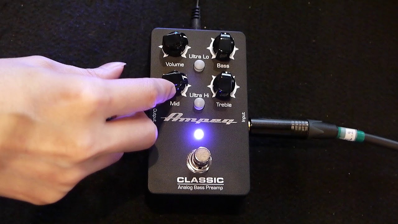 Strings Quick Demo : Ampeg Classic Analog Bass Preamp Pedal demo