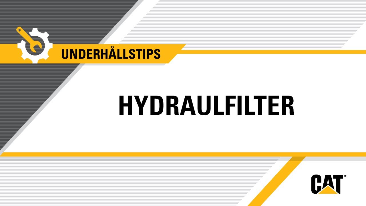 Byta ut ditt Cat&reg;-hydraulfilter