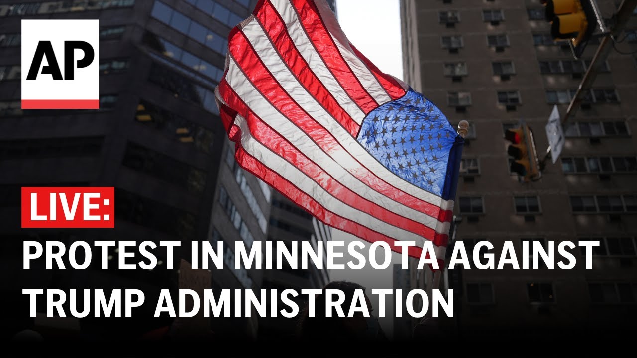 LIVE: Protest in Minnesota against Trump administration