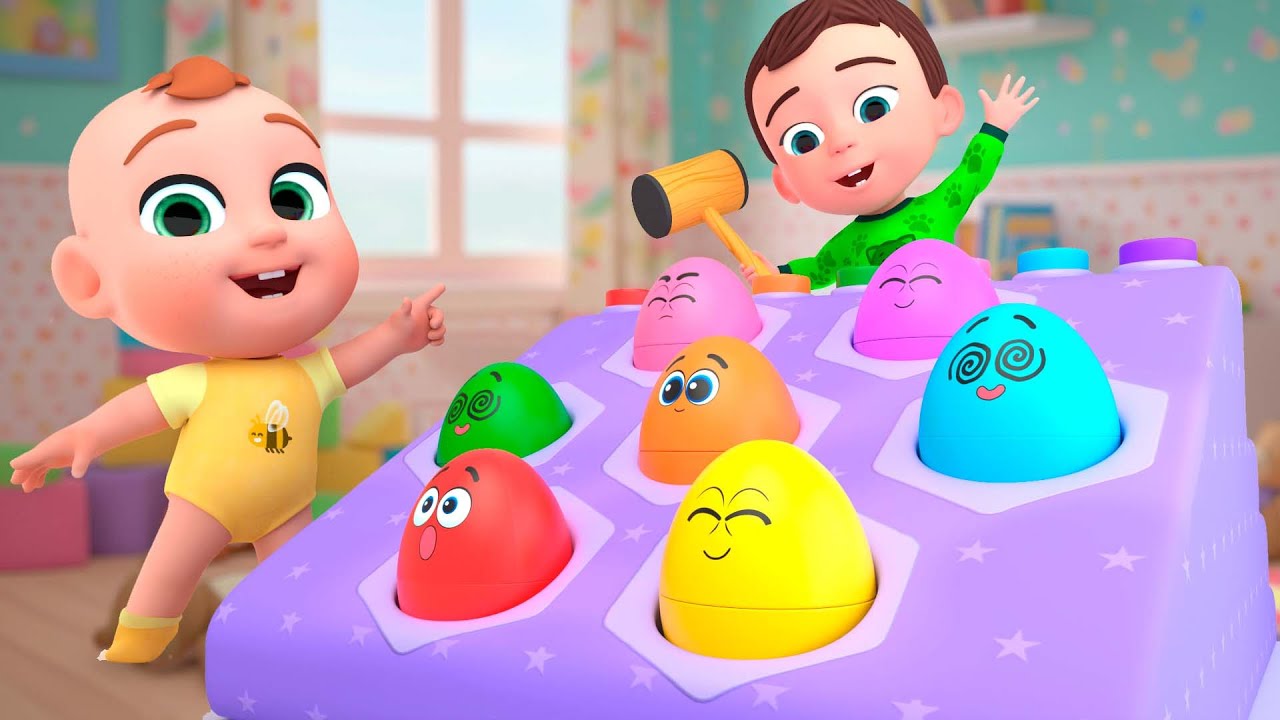 Learn Colors with Surprise Eggs | Newborn Baby Songs & Nursery Rhymes