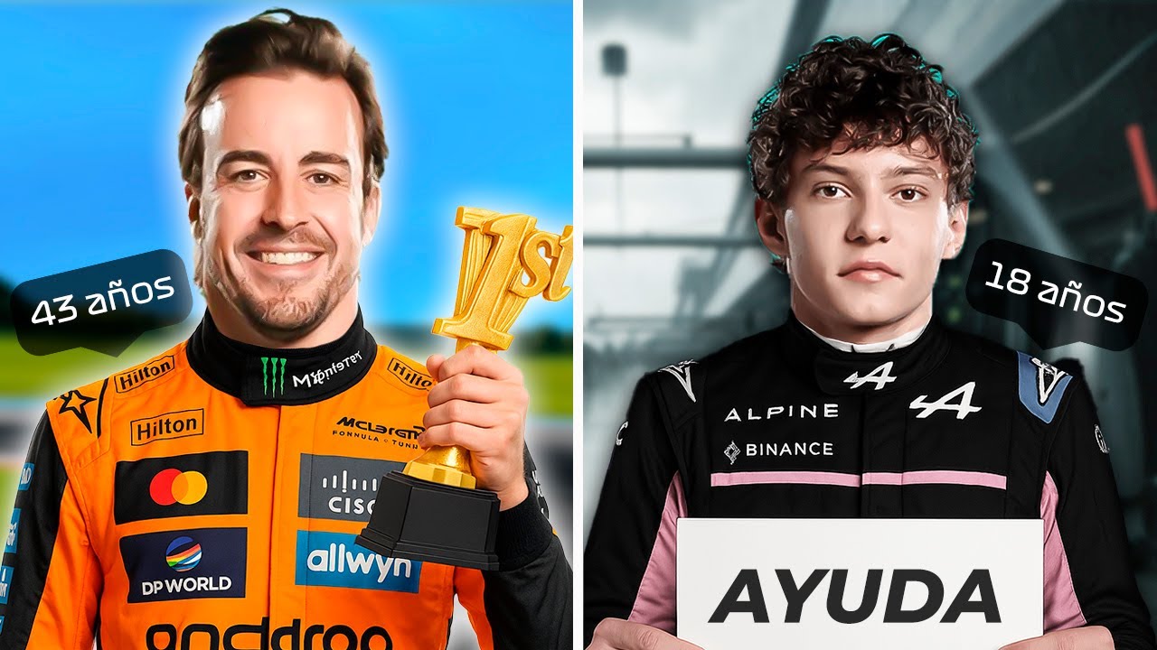 Puse a los MÁS VIEJOS de la F1 en los MEJORES COCHES (y al revés)