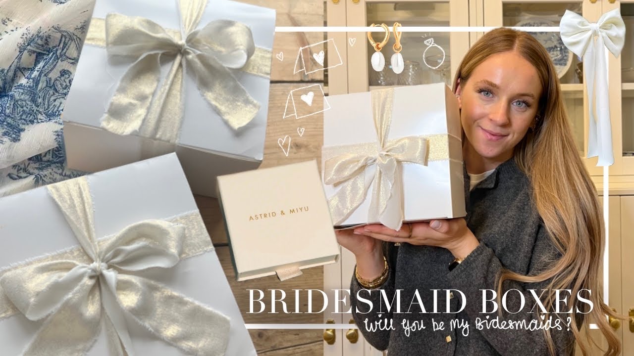MAKING MY BRIDESMAID PROPOSAL BOXES | Asking my best friends and nieces to be my BRIDESMAIDS!! 🤍💍🕊️