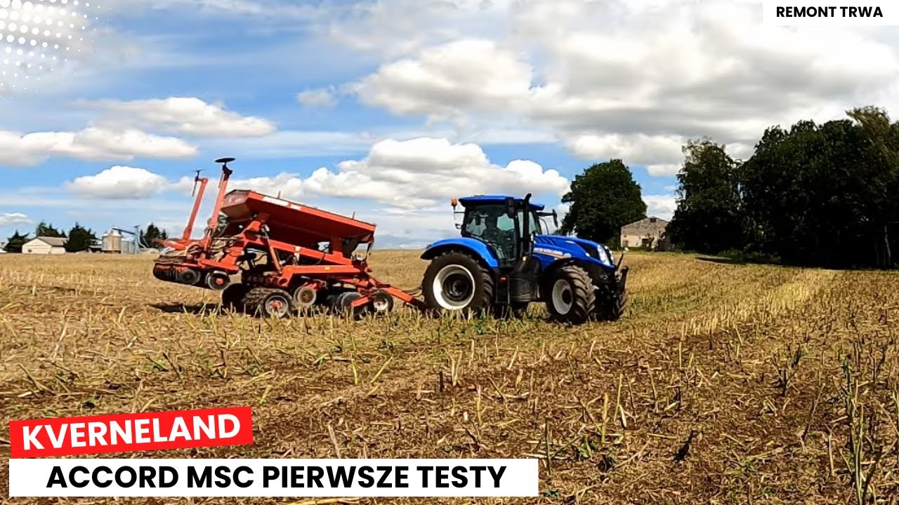 Kverneland Accord MSC - pierwsze testy po wymianie 90 łożysk 🤯
