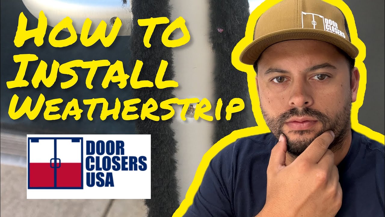 How To Measure and Replace Commercial Glass Door Weatherstripping | Door Closers USA