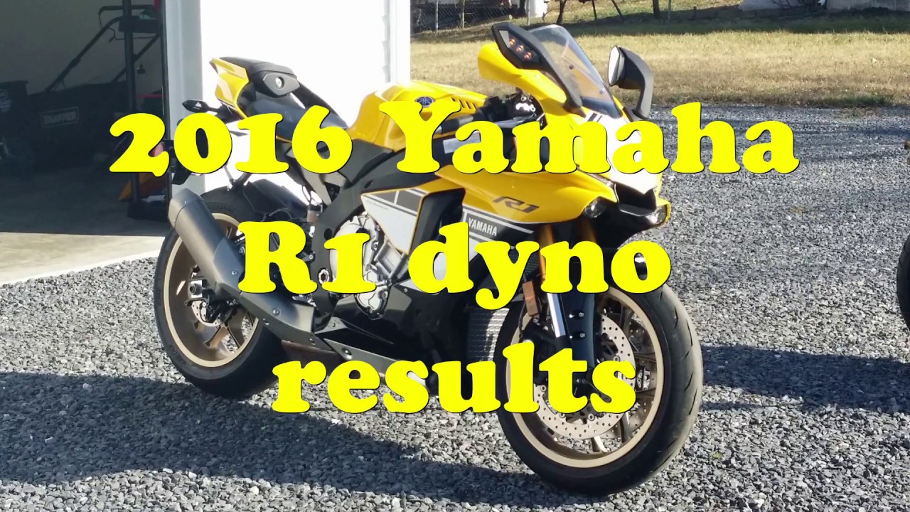 Baseline Dyno runs with a stock 2016 Yamaha R1