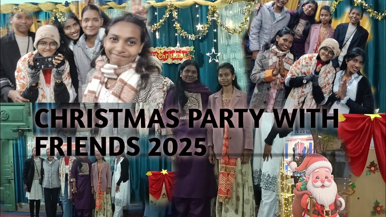 Christmas party with friends #ranchi 2025🎄⛄🎁🎊💐