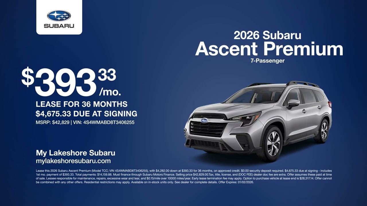 Subaru Ascent 12/18/2025 6619780