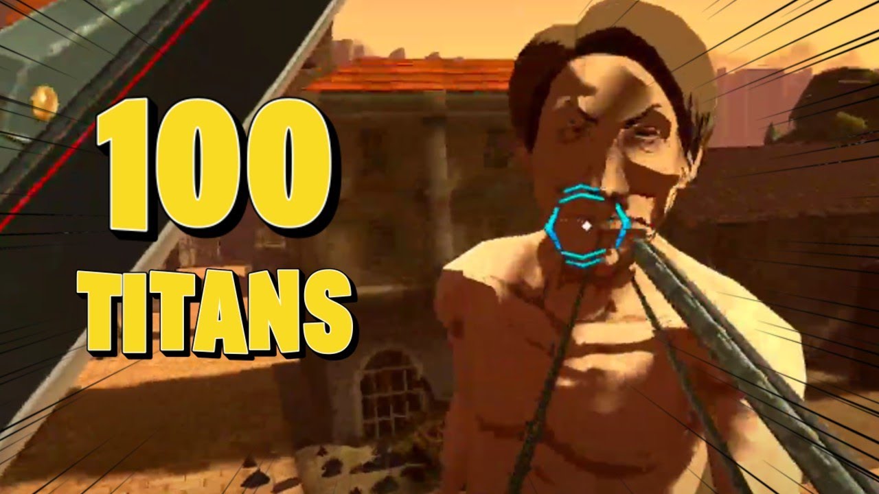 I KILLED 100 TITANS IN AOT VR!!!