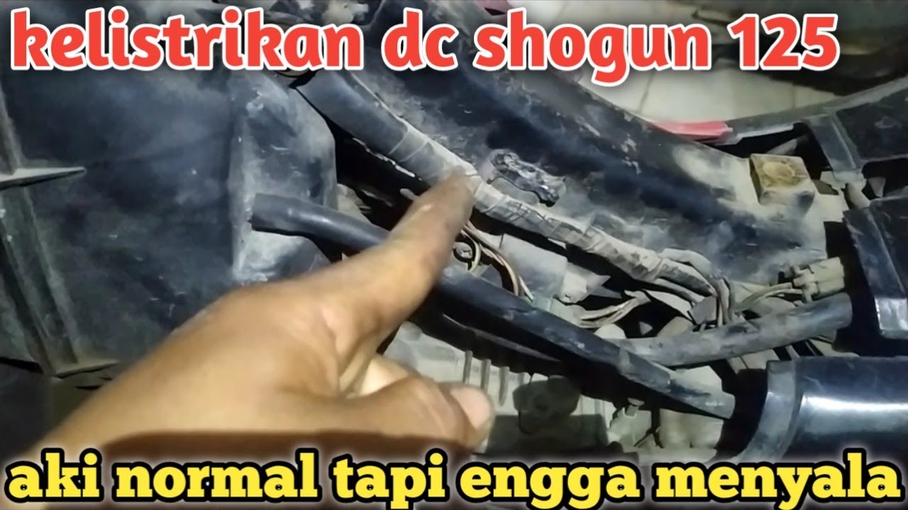 aki shogun 125 bagus tapi tidak menyala