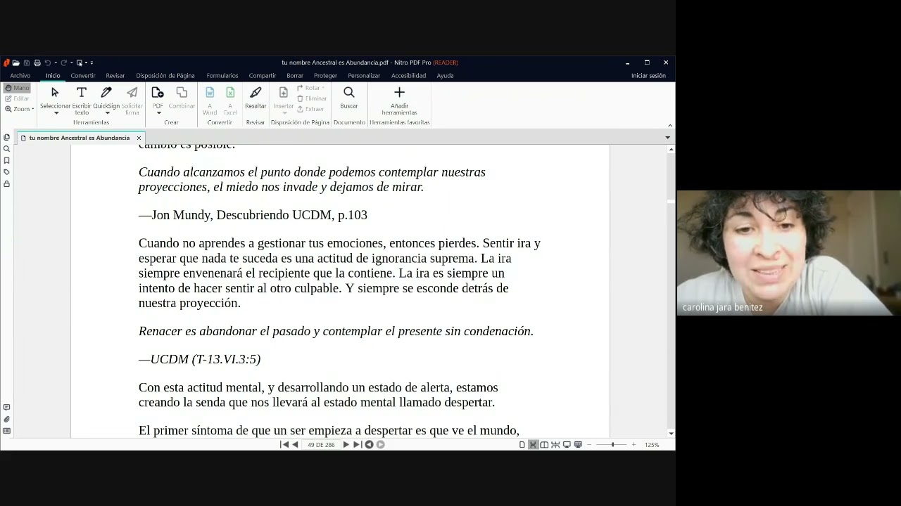Sesión 6. Club del libro lectura libro Tu Nombre Ancestral es Abundancia