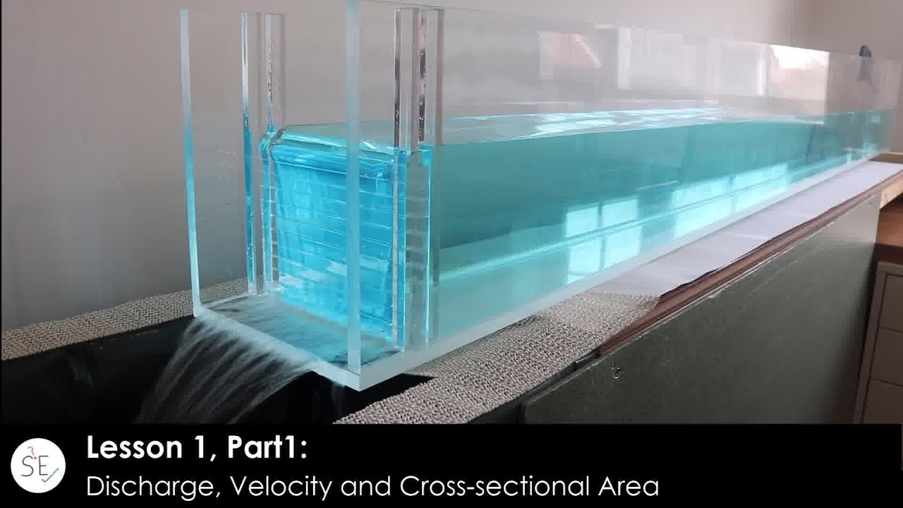Discharge, Velocity and Cross-sectional Area in Hydraulics and Fluid Dynamics (Lesson 1, Part 1)