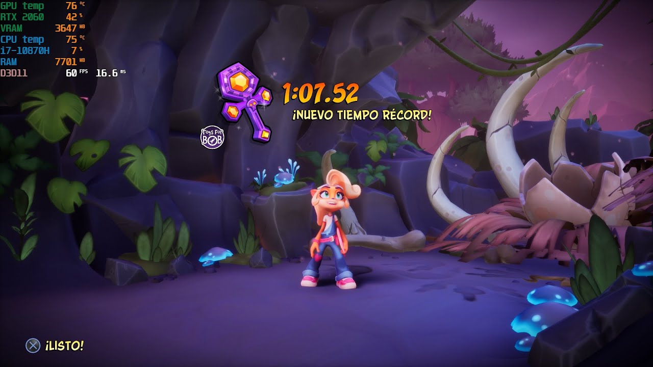 Crash 4 (PC) - Rock Blocked - 1:07.52 [WR]