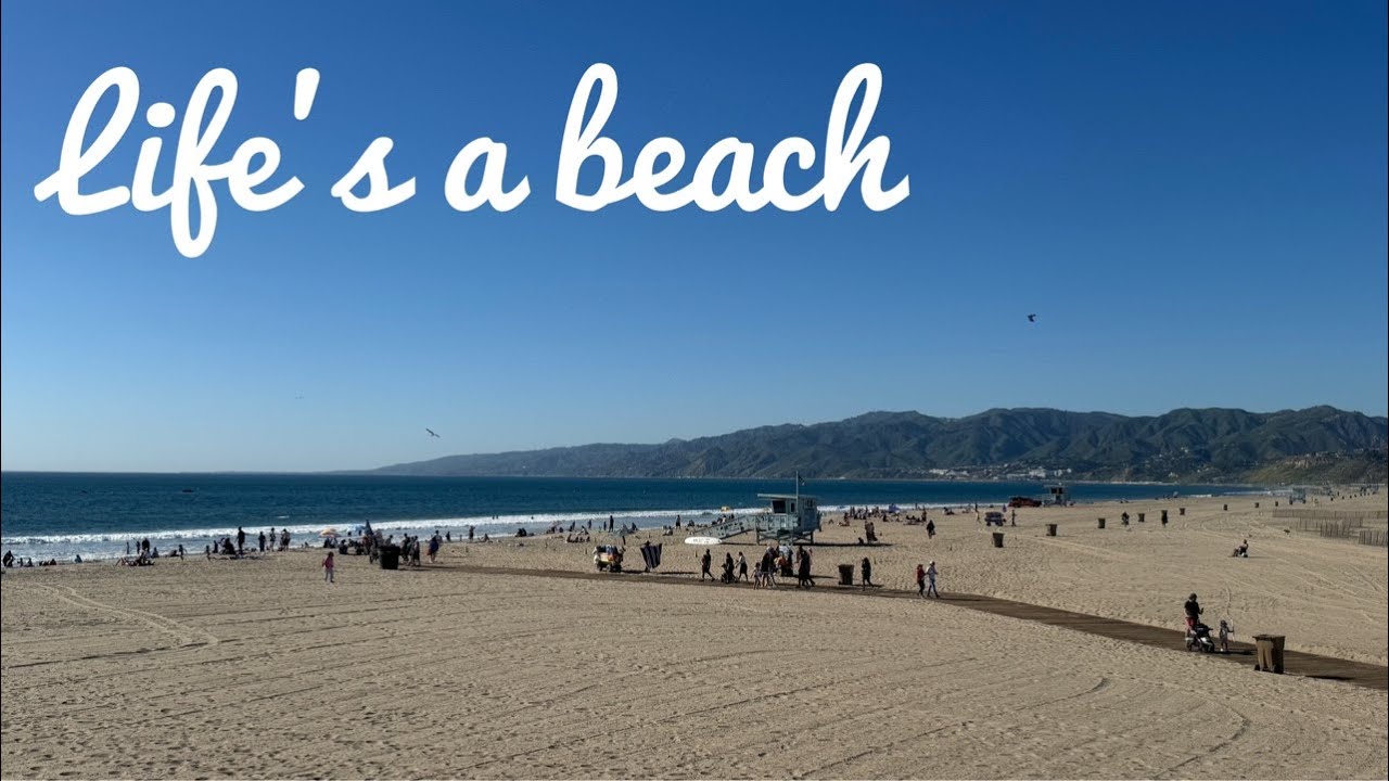 🔴 IRL in LA - Winter in LA (80F, 27C) Life's a Beach!  (Santa Monica and Venice Beach)