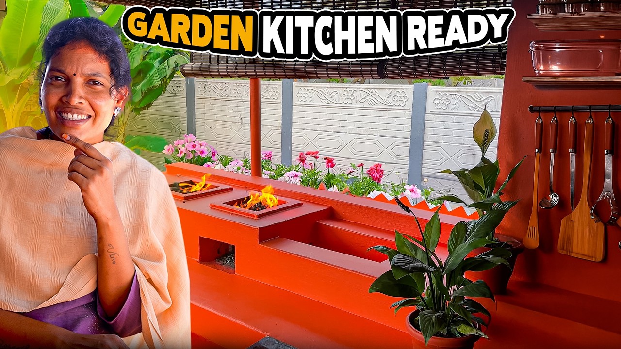 நம்ம Garden Kitchen Ready பண்ணியாச்சு😍 | Vinoth Seetha