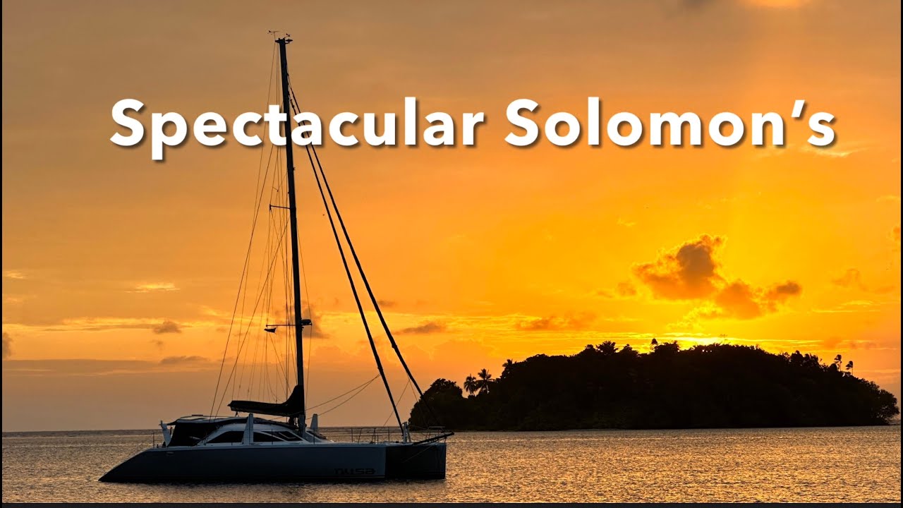 Sailing the Solomon Islands, incredible clear waters, diving, sharks, seaweed farming