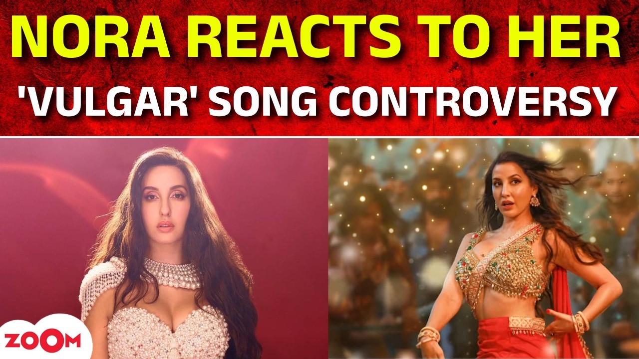 Live । Nora Fatehi BREAKS SILENCE after her ‘Sarke Chunar’ vulgar lyrics controversy ‍! Zoom