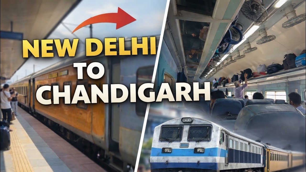 Delhi to Chandigarh Train Ride 😲 | Itna Mazedaar Safar!Full Mazedaar Journey😁❤️🙏