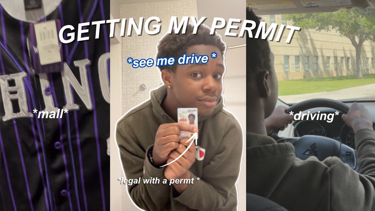 Come With Me to Get My PERMIT!! *mall, me driving on the road*