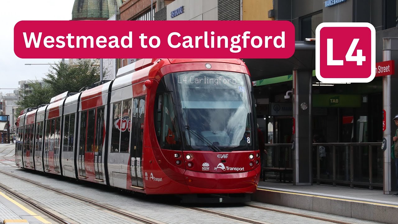 「FHD60」Parramatta Light Rail Front Cab View -  Westmead to Carlingford