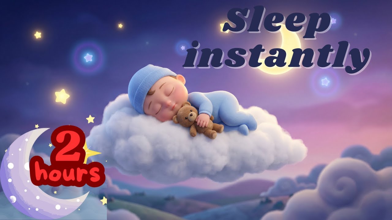Sleep Instantly Within 3 Minutes | Gentle Sleep Music for Babies | Mozart & Brahms Lullaby