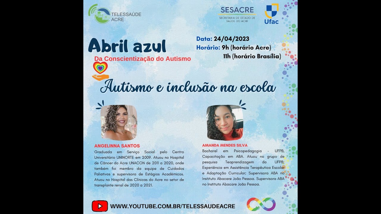 [WEBINÁRIO]: ABRIL AZUL  - AUTISMO E INCLUSÃO NA ESCOLA