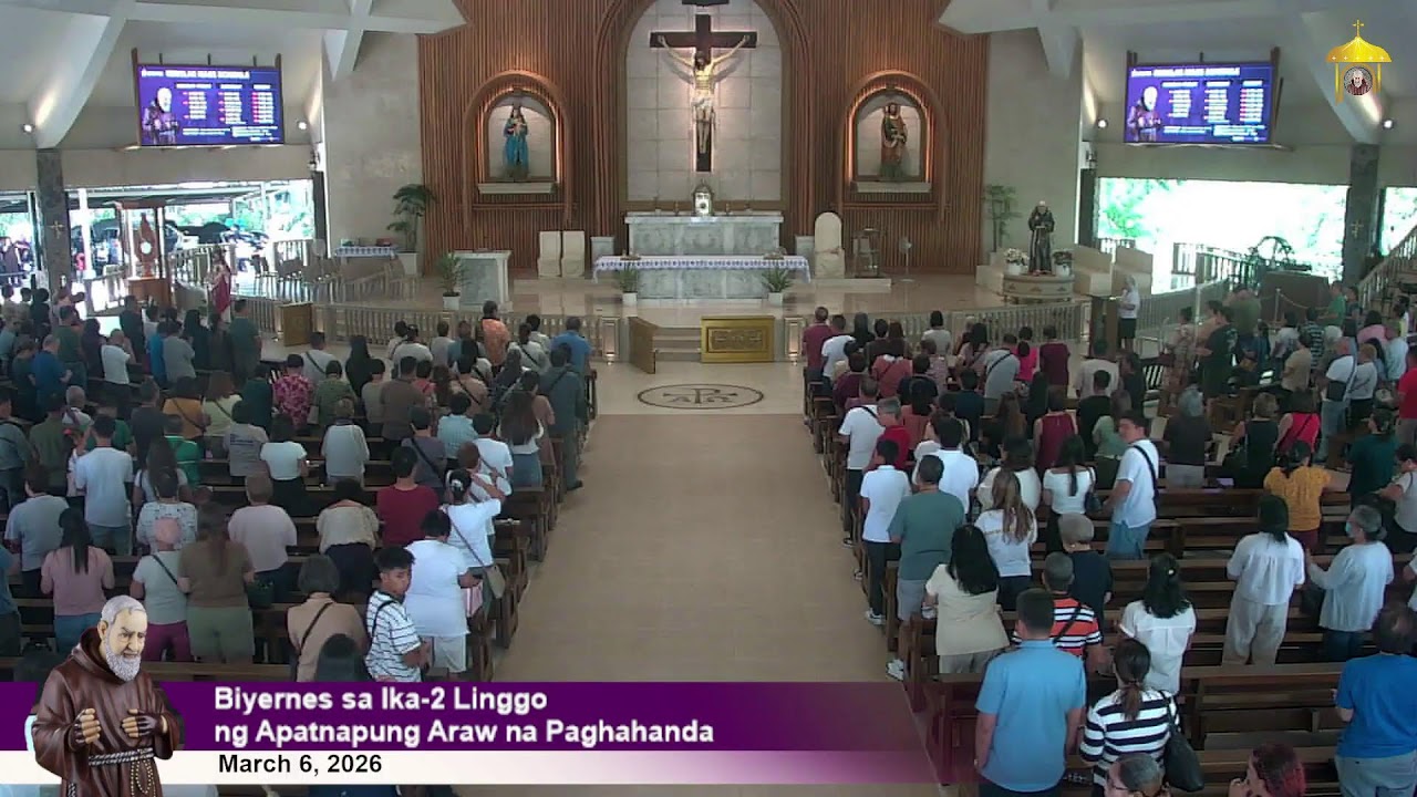 Mar 6, 2026 | 10 a.m. -  Biyernes sa Ika-2 Linggong Apatnapung Araw na Paghahanda