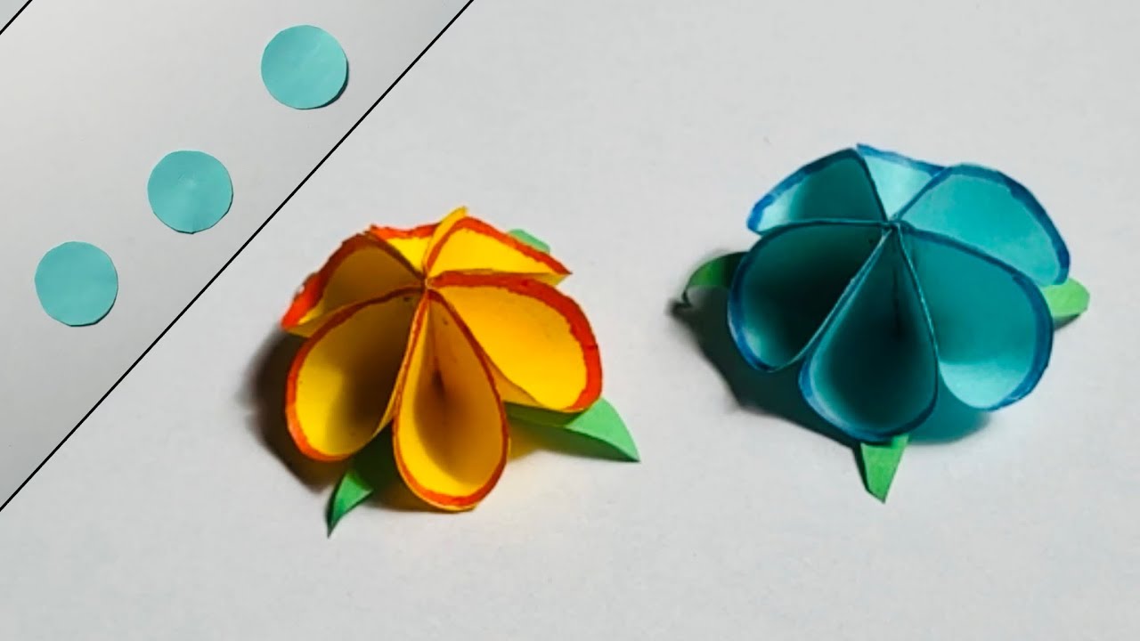 Paper Flowers Using Origami Paper |Tiny Paper Flower| DIY 