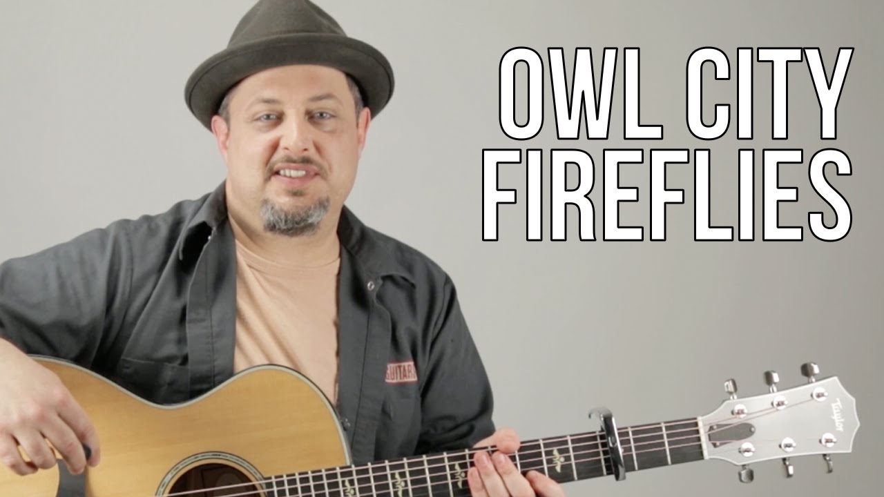 Owl City Fireflies Guitar Lesson + Tutorial
