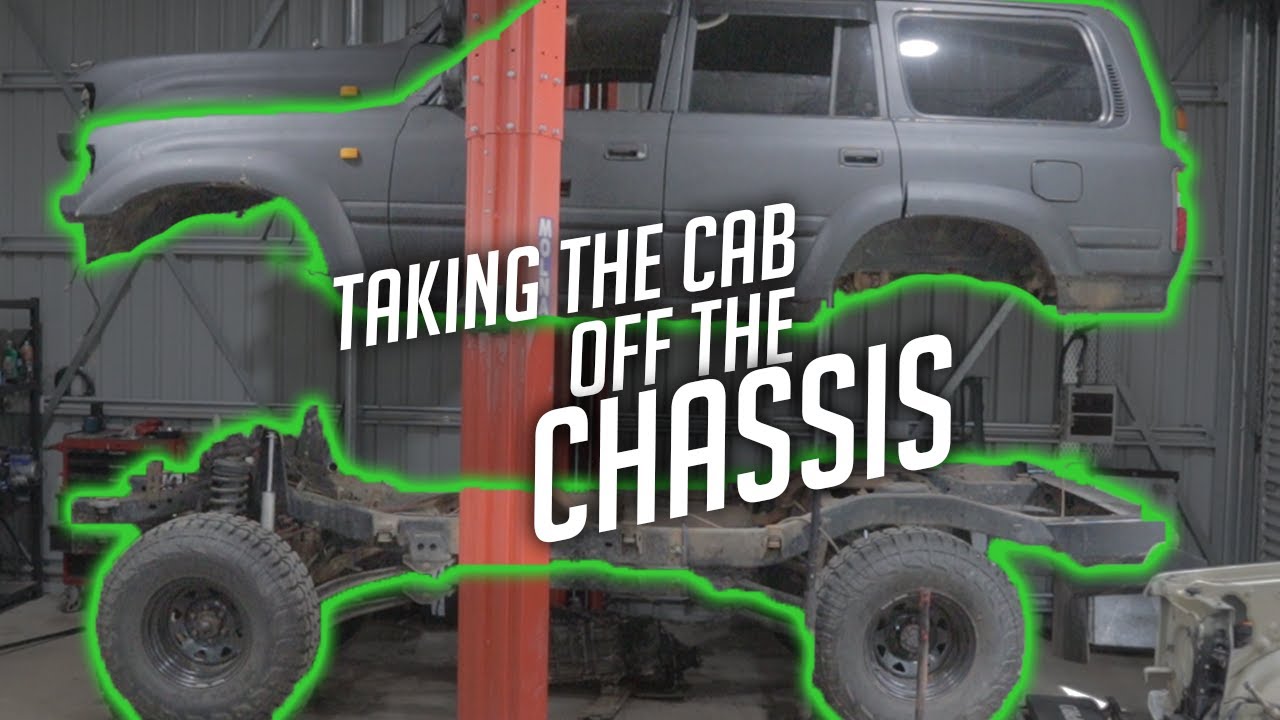 Снятие кабины Land Cruiser с шасси