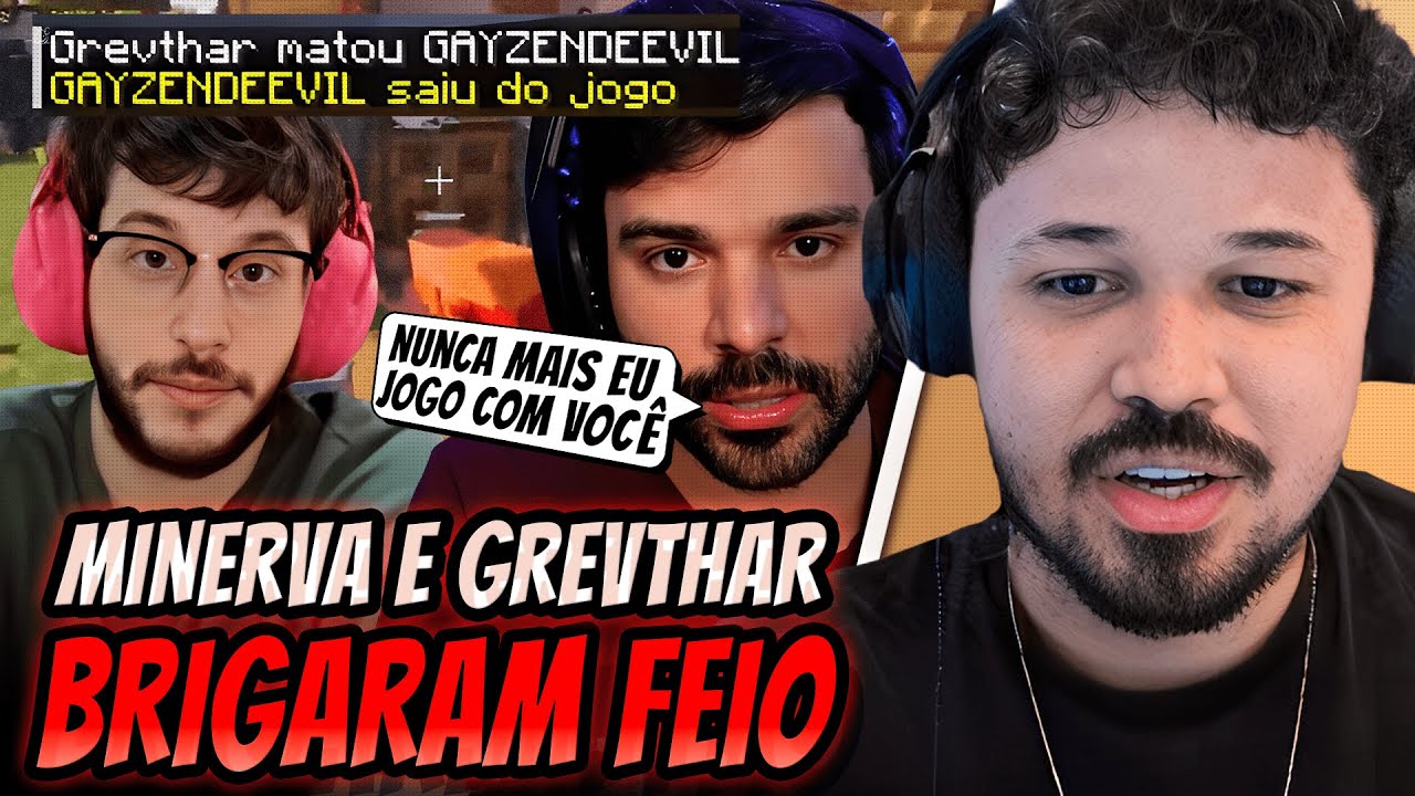 🚨 MINERVA e GREVTHAR BRIGARAM FEIO em LIVE e ACABOU O CLIMA | React TitaN
