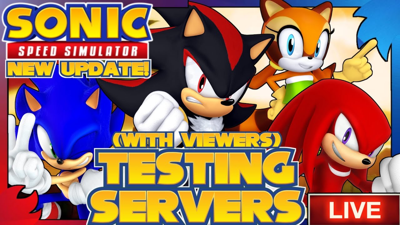 Playing The NEW UPDATE In Sonic Speed Simulator LIVE!!! | What will it be??? (Ft. SunSteelStriker)