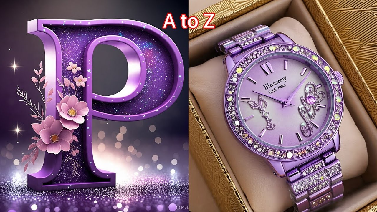 ☝️Choose your name first letter and😍 see your hand watch ⌚||@Zohaprincess_k78