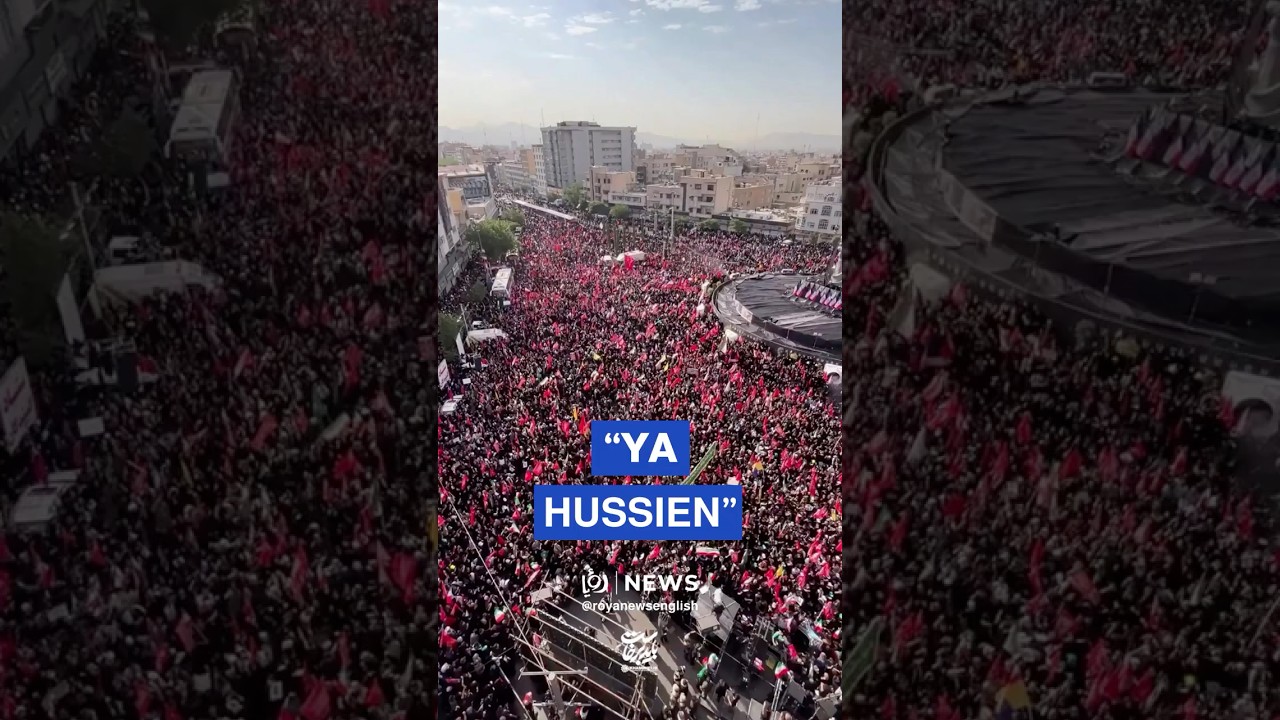 Tens of thousands fill Tehran's Enghelab Square for late Supreme Leader