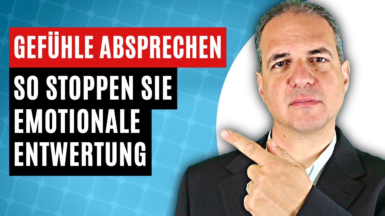 Emotionale Entwertung: Tun Sie das, wenn jemand Ihre Gef&uuml;hle abspricht