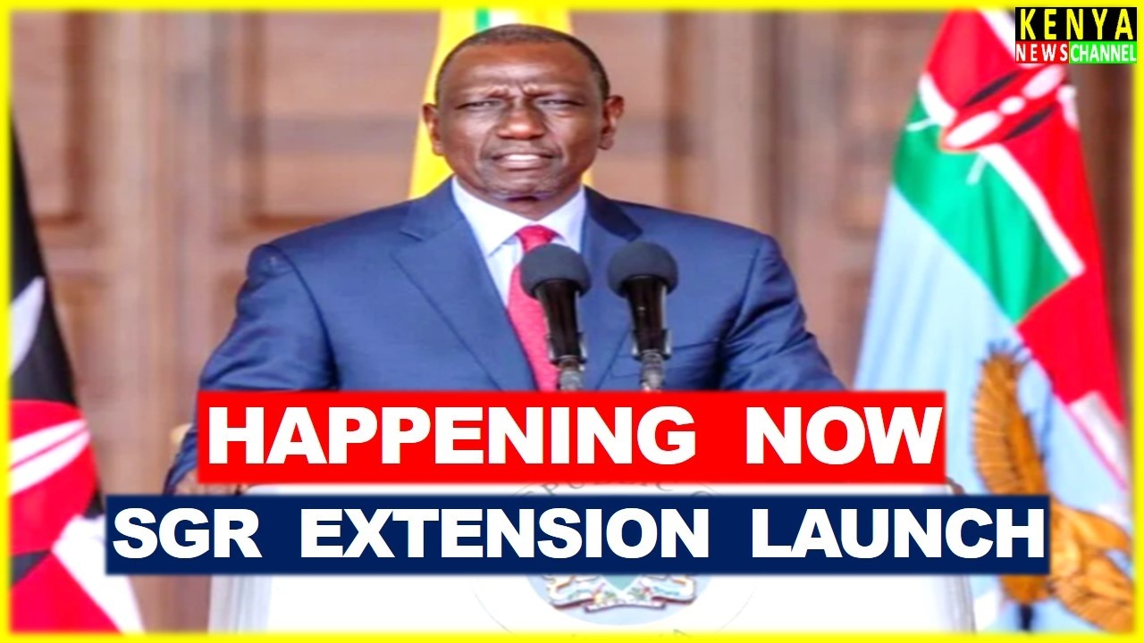 LIVE - Ruto speaking Now while launching Construction of Naivasha-Kisumu-Malaba SGR Project Narok