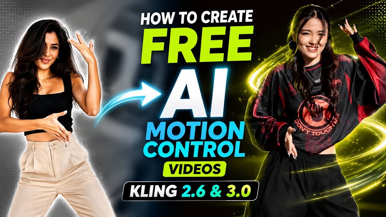 FREE AI Motion Control Videos with Kling 3.0 & 2.6 🔥 | English