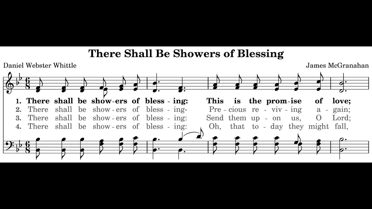 There Shall Be Showers Of Blessing - Congregational Piano Style
