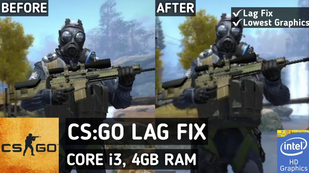 Исправление задержек в CS:GO на слабом ПК | Как играть в CS:GO на Intel HD Graphics с 4 ГБ ОЗУ