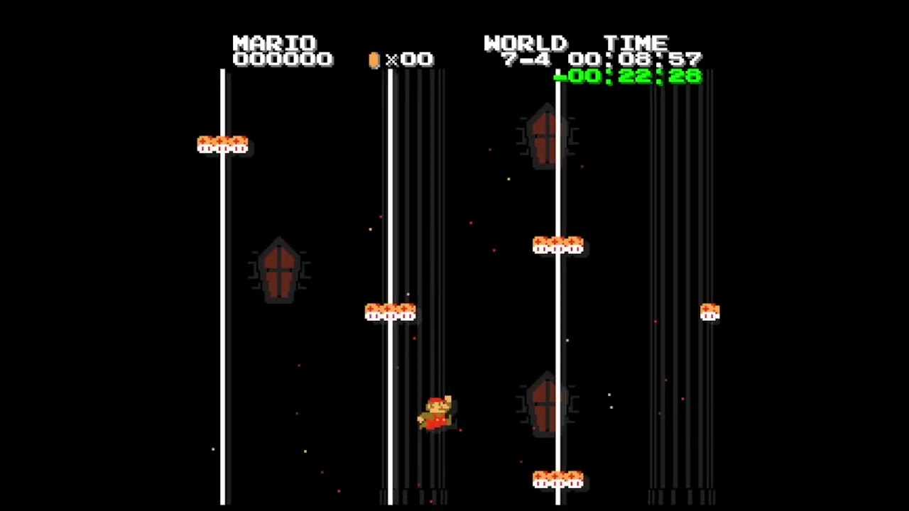 SMB1R - Lost Levels 7-4 Marathon Gold demos