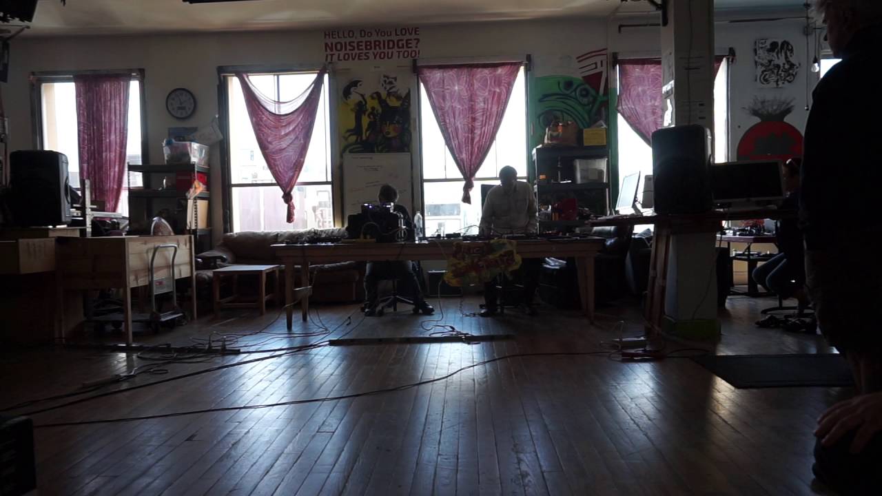 Rick Potts and Joe Potts at Noisebridge Hackerspace